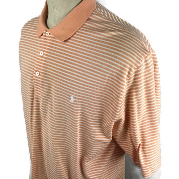 Polo Golf Ralph Lauren Mens Shirt XL Orange - Picture 3 of 6